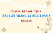 Bài 6.29 trang 22 Toán 8 Kết nối tri thức Tập 2